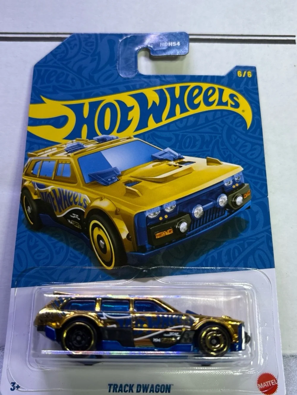 Hot wheels Track Dwagon CHASE Kids Toy Car - Blue and Gold